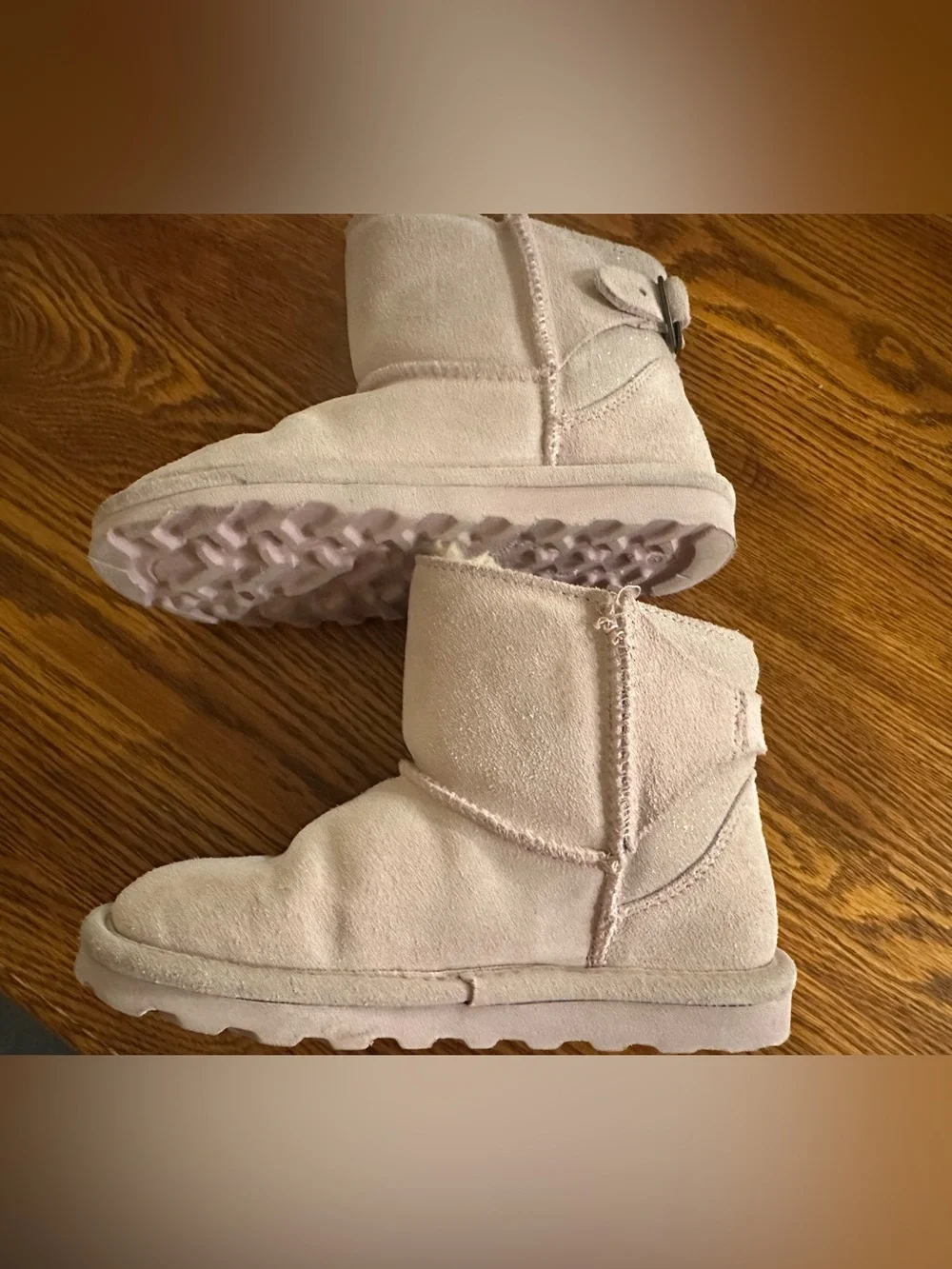 BEARPAW Betty Youth Pink Girls Size 3 Winter Boots